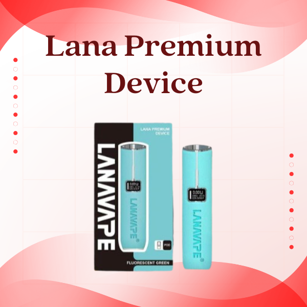 Lana Premium Device Leather Edition luxury vape pod system with LED indicator