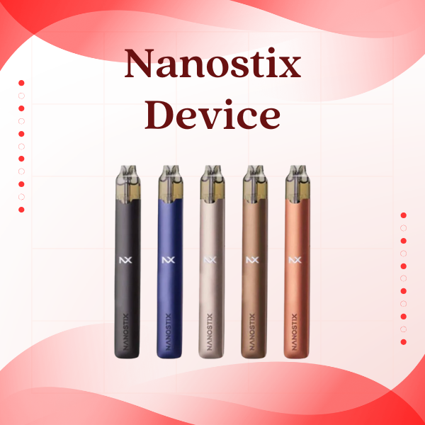 Nanostix Neo Pod Device Kit in Titanium Silver color showing sleek stainless steel finish.
