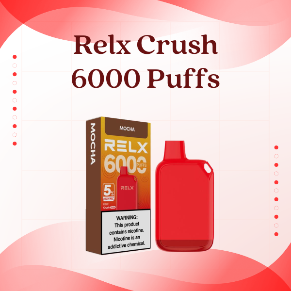 Relx Crush 6000 Puffs Disposable Vape Device - Singapore Best Seller