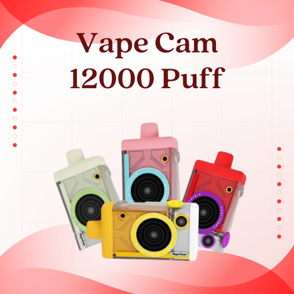 Vape Cam 12000 Puffs Disposable Pod with LED Screen Display