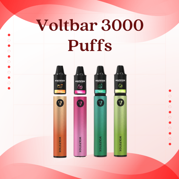Comparison of Voltbar 3000 Puffs and Voltstick packaging