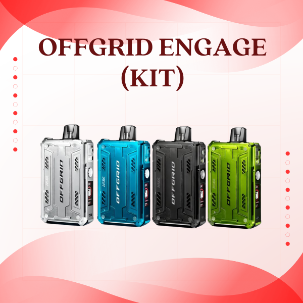 ASDF Offgrid Engage Starter Kit open pod system vape with packaging