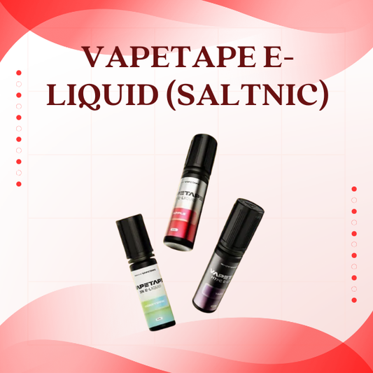 VAPETAPE Saltnic E-Liquid 15ml bottle packaging displaying premium SG vape juice flavors